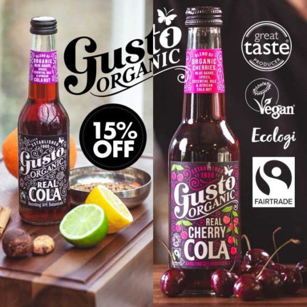 Gusto Organic Halal Cola Soft Drink Beverage Coke Pepsi