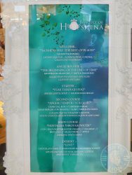 menu Dinner Time Story Banquet of Hoshena London Westfield Halal Immersive dining show