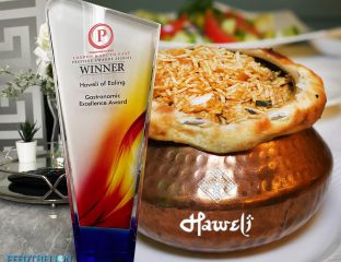 Haweli Ealing Indian Restaurant London Prestige Award
