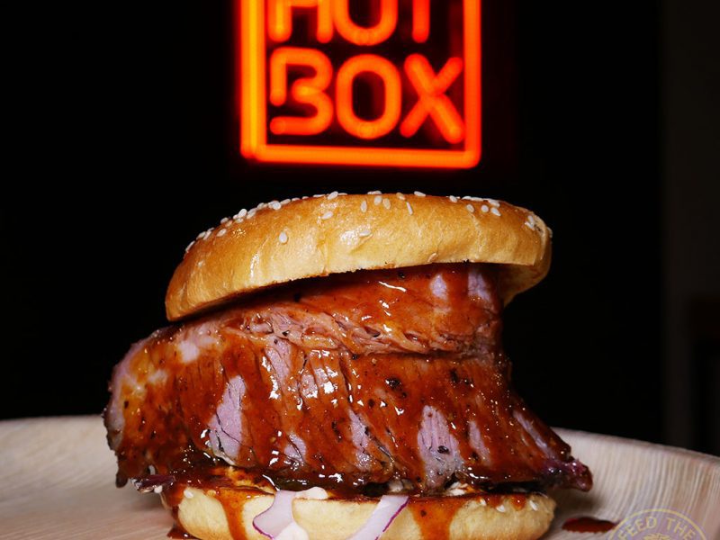 Hot Box Hawley wharf Camden market Halal smoked meat