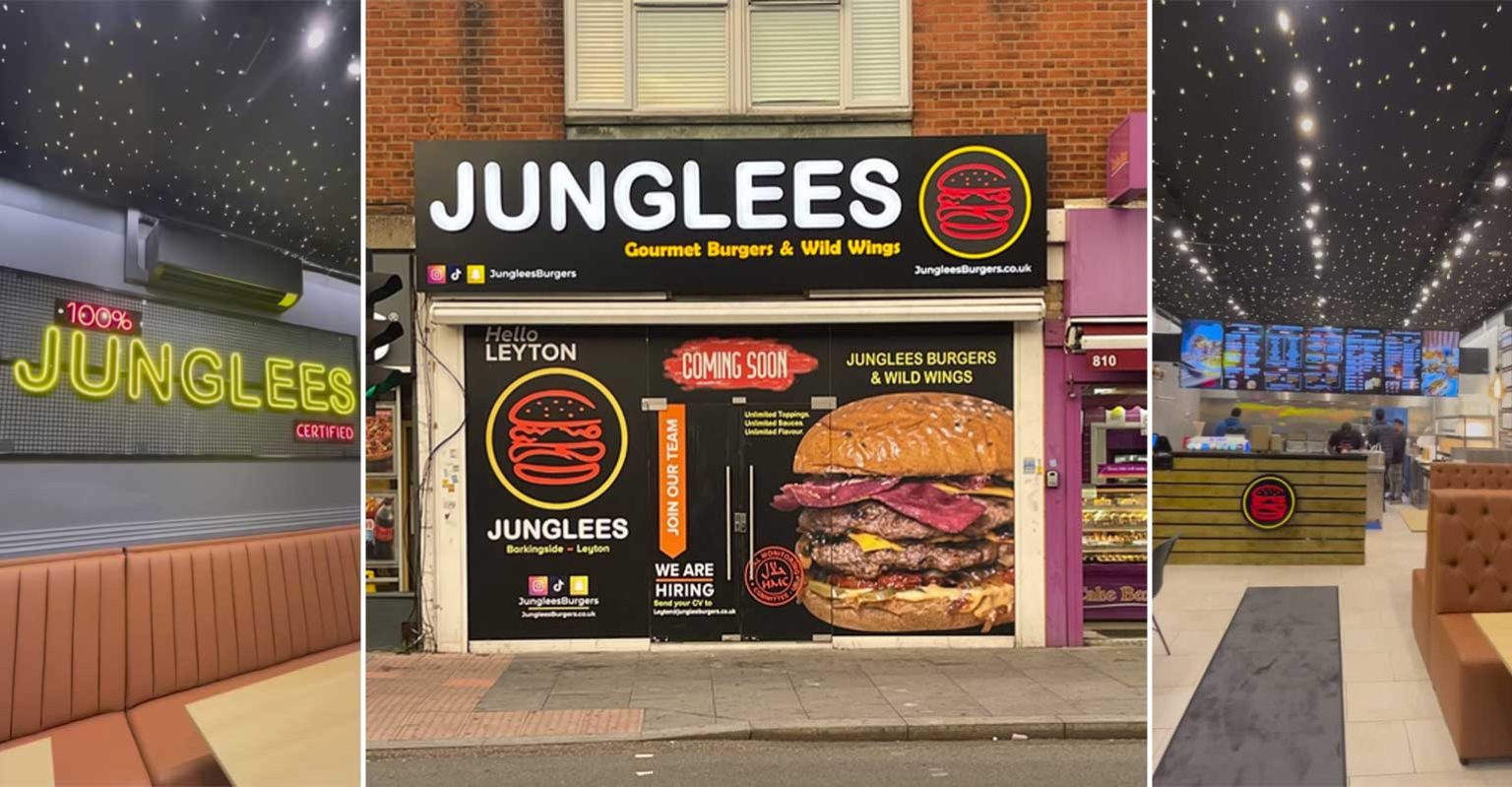 Junglees Halal Restaurant Burgers London Leyton Feed the Lion