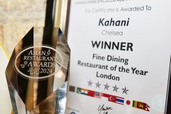 Michelin Chef Peter Jospeh's award-winning Halal Fine-dining restaurant Kahani in London Chelsea