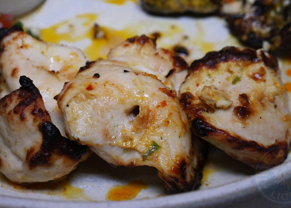 Masala Mixed Grill (veggie version available upon request) – selection of lamb chops, prawn, fish, chicken tikka, £22.00