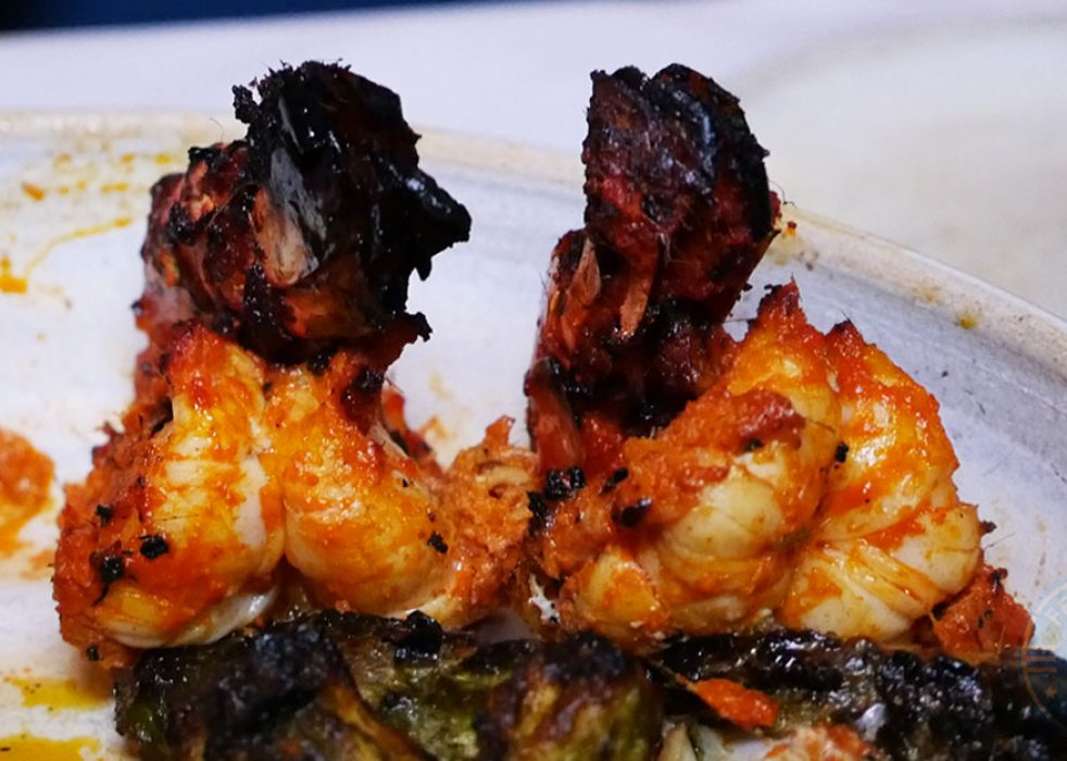 Masala Mixed Grill (veggie version available upon request) – selection of lamb chops, prawn, fish, chicken tikka, £22.00