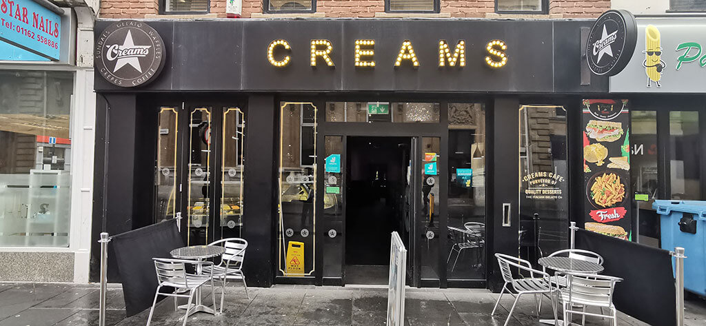 Creams Leicester City Centre Halal restaurant