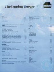 menu The London Burger Co - Muswell Hill, London
