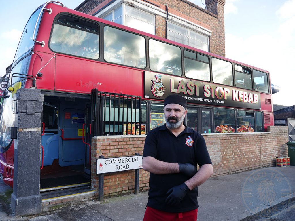 Firat Amara owner of Last Stop Kebab Bus fast food restaurant Halal Turkish Edmonton
