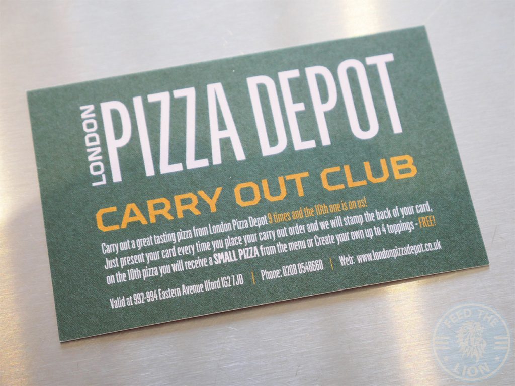 London Pizza Depot Halal restaurant Ilford Feed the Lion