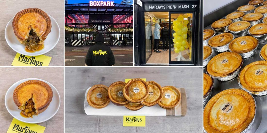 Marjay's Pie 'n' Mash opens in London's Boxpark Croydon Feed the Lion