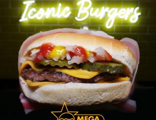 McD inspired HMC Mega Burger Whitechapel launch today