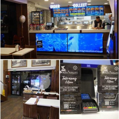 Mother Hubbard's Halal Fish & Chips Restaurant Cheetham Hill Manchester