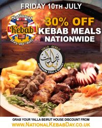 National Kebab Day Halal restaurant Yalla-Beirut-Tower-Hill-London