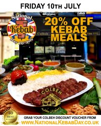National Kebab Day Halal restaurant colbeh-london