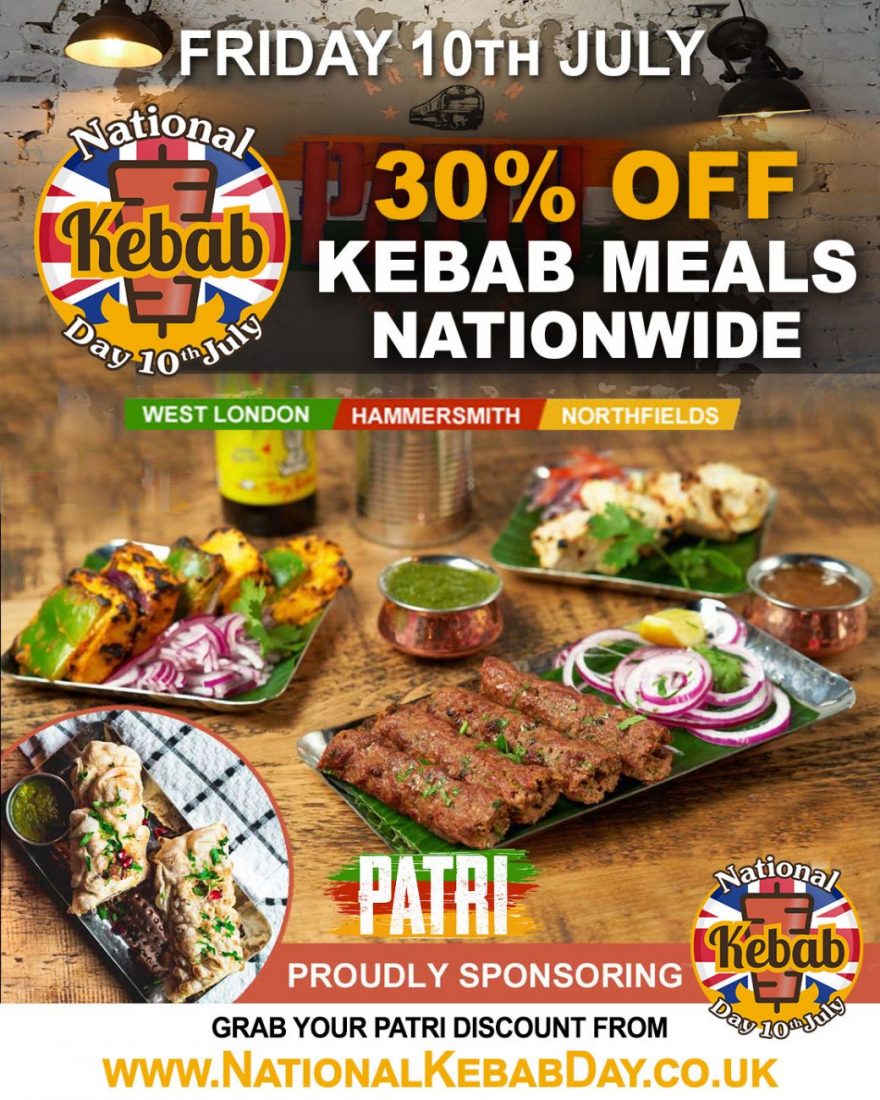 National Kebab Day Halal restaurant patri artisan Northfields hammersmith Ealing Feed the Lion