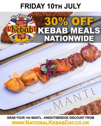 National Kebab Day Halal restaurant the mantl knightsbridge-london