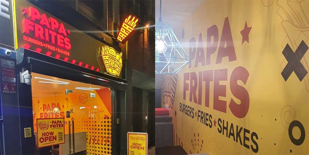 Papa Frites Halal Burgers Restaurant Leicester