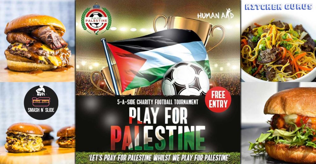Play for Palestine Halal Food Human Aid Charity