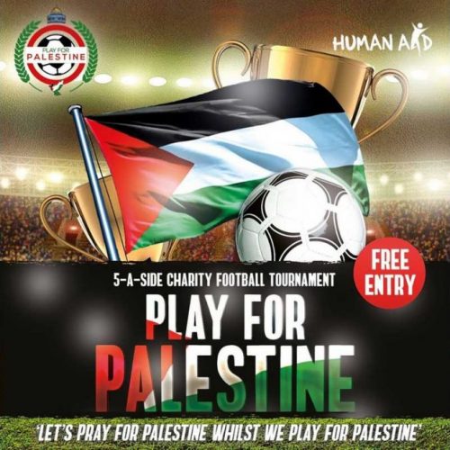 Play for Palestine Halal Food Human Aid Charity
