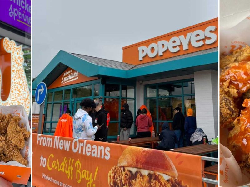 Popeyes Louisiana Kitchen Halal Restaurant Chicken Burgers Cardiff Wales