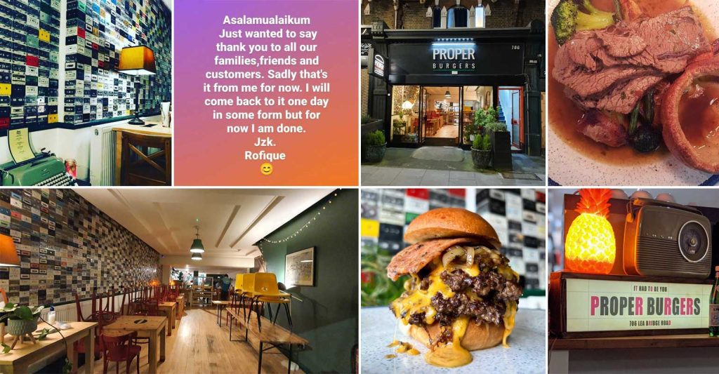 Proper Burgers Halal Restaurants London Leyton Brick Lane