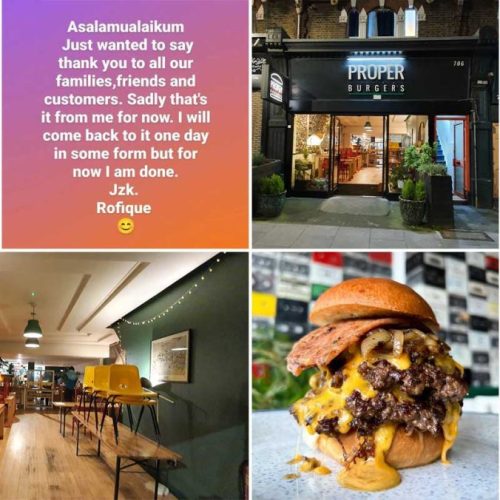 Proper Burgers Halal Restaurants London Leyton Brick Lane