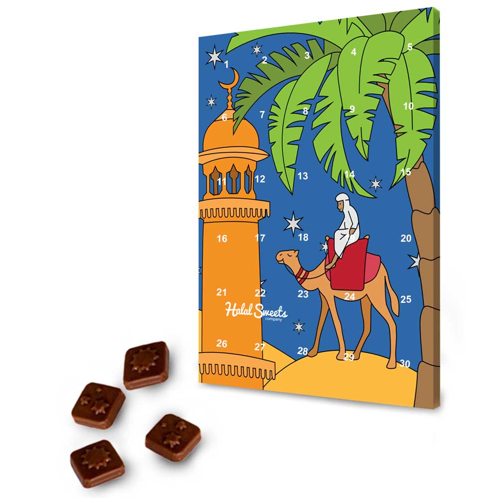10% off Chocolate Ramadan Calendars by Halal Sweets Co. - Feed the Lion