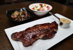 Aussie wagyu Halal beef Steak On The Green London Ealing fine dining restaurant