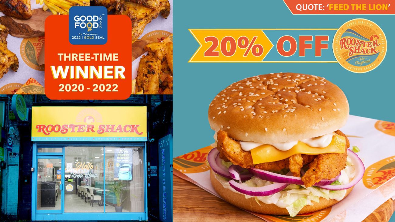 Rooster Shack 'Gold Seal' Halal fast food chicken restaurant Birmingham