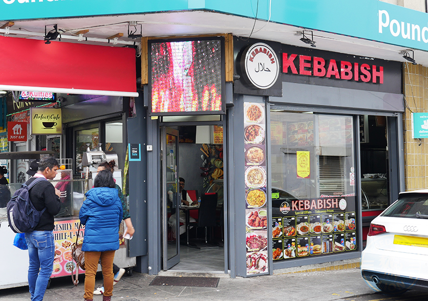 Kebabish KO Burger Curry kebab Southall Broadway Halal West London restaurant