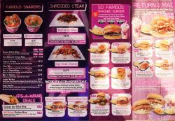 menu So Famous American Diner Halal Burger dessert restaurant Sheffield