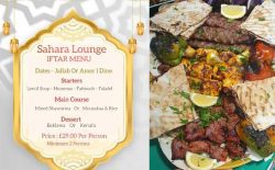 Sahara Lounge London Halal Restaurant Stanmore Ramadan