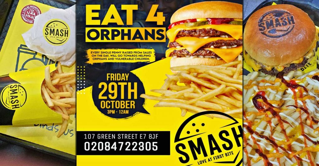 Smash Halal Burgers Restaurant Charity