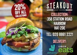 steakout harrow #StayAtHome West London collection & delivery map