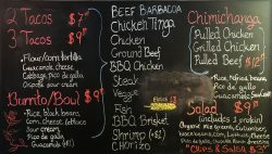 Taco Zocalo - Virginia, USA menu