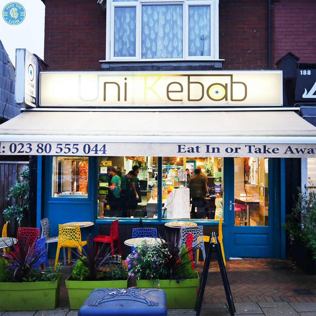 Uni Kebab Southampton Halal restaurant Feed the Lion