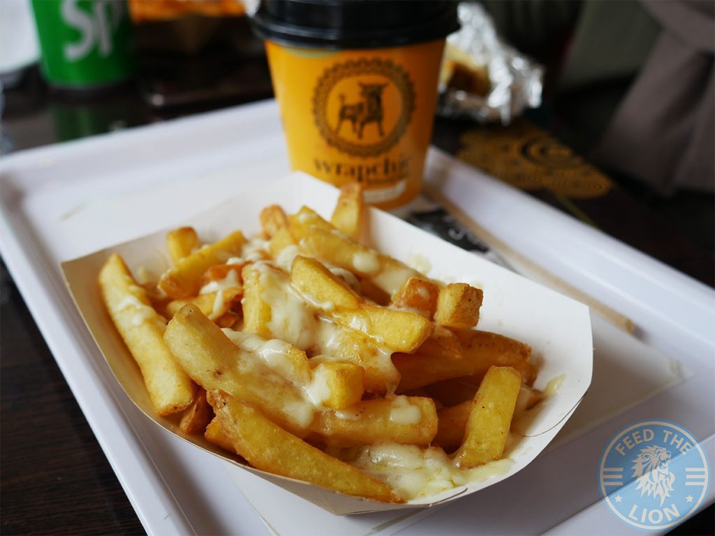 chips Wrapchic (Indian street food) Tower Hill, London