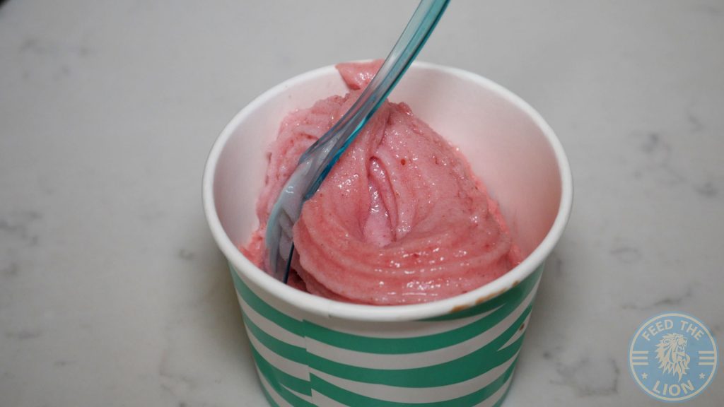 Wrapchic (Indian street food) Tower Hill, London Fwip - Strawberry Sorbet £3.95